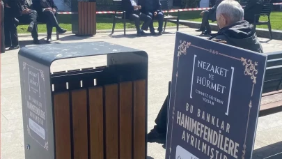O İlde Tarihi Meydandaki Banklara Sadece Kadınlar Oturacak!