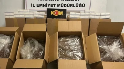 Tekirdağ'da Kaçak Tütün Operasyonu: Binlerce Makaron ve Tonlarca Tütün Ele Geçirildi