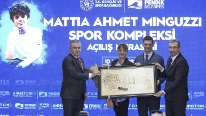 Ahmet Minguzzi Spor Tesisi'nin açılışı yapıldı