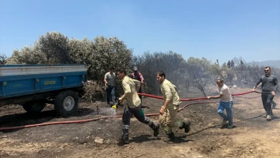 İzmir’de yangın paniği! Havadan müdahale başladı