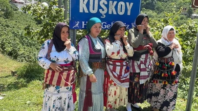 Kuşköy’de kültürler buluştu: Islıkla konuşuyorlar