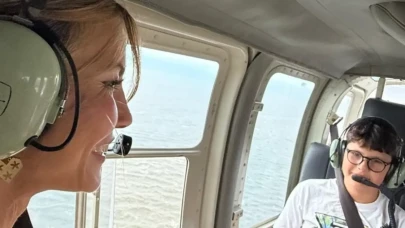 Çağla Şıkel’den olay tatil videosu! Helikopterde kriz anı