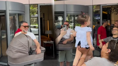 Hüsnü Şenlendirici Jr. Hüsnü daha doğar doğmaz şov başlattı!