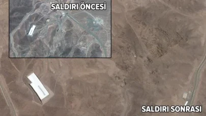 ABD'nin vurduğu nükleer tesisin uydu fotoğrafı ortaya çıktı