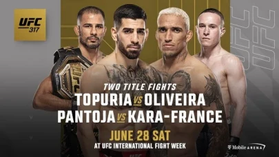 Ilia Topuria Charles Oliveira Saat Kaçta? UFC 317 Gecesinde Dev Kapışma: Eski Şampiyon Yeni Yıldızla Karşı Karşıya