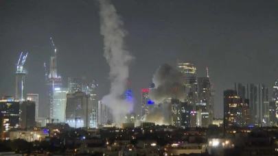 İran'dan İsrail'e füze yağmuru! Tel Aviv alev alev!