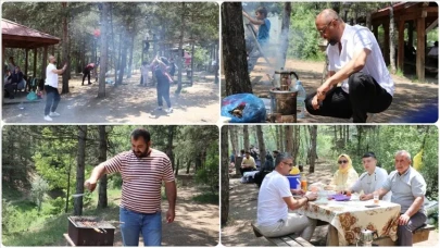 Yozgat Çamlığı’nda bayram huzuru: Piknik, semaver ve doğa keyfi