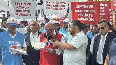 Milaslı Muhtarlar ve TES-İŞ’ten Maden Yasasına Destek