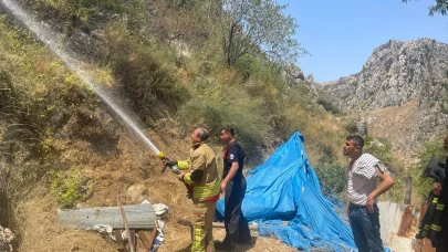Ormanın sessizliğini alevler bozdu, Hatay'da yangına müdahale