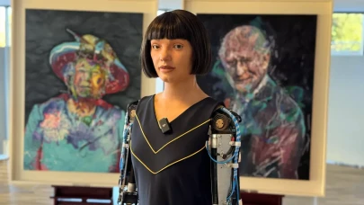 Dünyanın ilk ultra gerçekçi robot sanatçısı Ai-Da, son portresini tanıttı