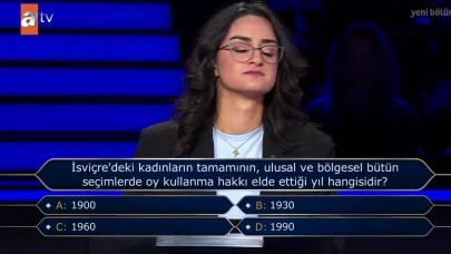 İsviçre'de hangi yılda kadınların tamamının seçimlerde oy kullanma hakkı verilmiştir? 1900'mü, 1930'mu, 1960'mı, 1990'mı?