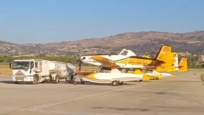 Çanakkale Havalimanı’nda uçaklar yakıt için kuyrukta