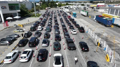 Kapıkule'de gurbetçilerin dönüş yolculuğu başladı!