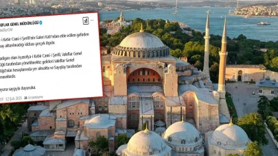 Ayasofya'da panik yaratan olay: Vakıflar Genel Müdürlüğü'nden açıklama geldi