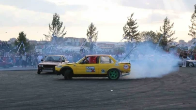 Sivas’ta drift tutkunlarına özel pist hizmete açıldı