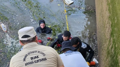 Serinlemek için girdi çıkamadı: Eyyübiye'de sulama kanalı bir can daha aldı
