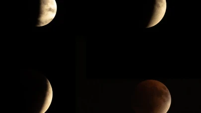 Ankara semalarında büyüleyici manzara: Kanlı Ay tutulması gözlendi