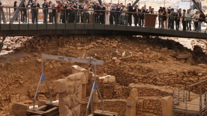 Göbeklitepe’de insan heykeli bulundu: Açılışa Japonya Prensesi de katıldı