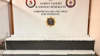 Çarşafla verdi, motosikletle taşıdı: Samsun’da 68 bin hap ele geçirildi