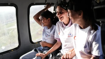 TEKNOFEST’te çocuklara ilk helikopter deneyimi