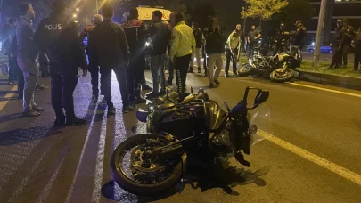 Motosiklet kazası: 4 yunus polisi hastaneye kaldırıldı