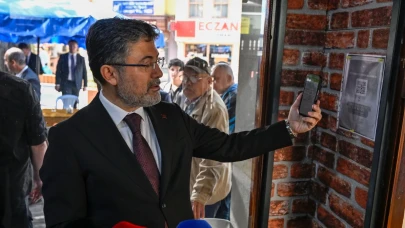 Bakan Yumaklı karekod denetiminde: 'Vatandaşlarımız gönül rahatlığıyla alışveriş yapsın'