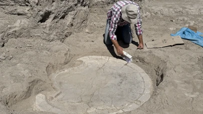 Elazığ'da 6 bin yıllık "boğa başlı sunak" ortaya çıkarıldı