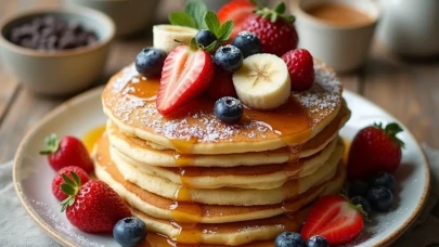 Puf puf kabaran tam ölçülü pankek tarifi: Kahvaltıların yıldızı olacak lezzet