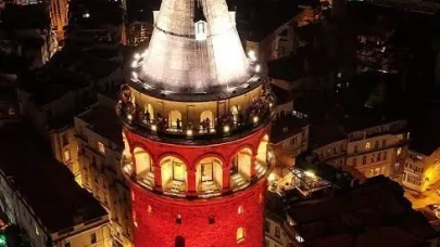 Galata Kulesi’nde dev ekran kuruluyor: Türkiye finalde, heyecan zirvede!