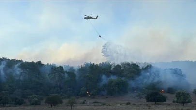Alevlere gece boyu karadan, sabah havadan müdahale