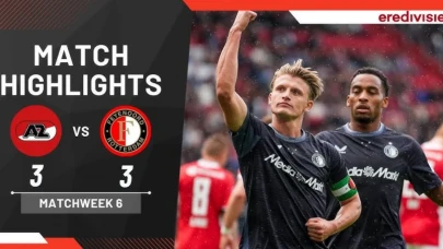 Hollanda Eredivisie’de 6. Hafta tamamlandı: Zirvede Feyenoord, PSV takipte!