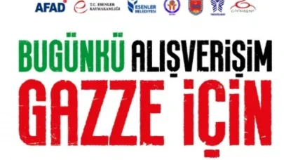 Esenler Belediyesi’nden Gazze için yardım kampanyası: Destek esnafta, umut Gazze’de!