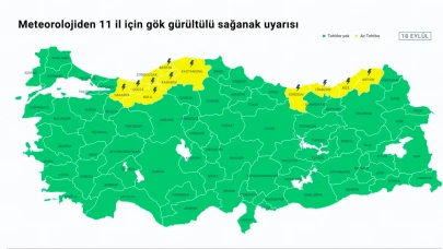 11 İl Dikkat! Meteorolojiden şiddetli yağış uyarısı