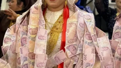 Mardin’de düğün gündem oldu: Damada banknotlarla yelek giydirildi