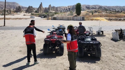 Kapadokya’da kaçak ATV denetimi: Doğaya zarar veren firmalara ağır ceza