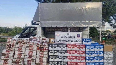 Otoyolda kaçak tütün ve sigara kağıdı yakalandı
