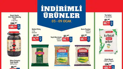 Bim aktüel indirimlerinde Baldo Pirinç Efsane 1 kg dikkat çekiyor! Bim katalog 3-9 Ocak fırsatları belli oldu