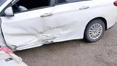 Bursa’da Uludağ yolunda feci kaza! Virajı alamayan araç bariyerlere saplandı