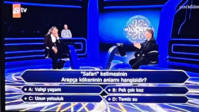Safari kelimesinin Arapça kökeninin anlamı nedir? Vahşi yaşam mı, pek çok kez mi, uzun yolculuk mu, temiz su mu?