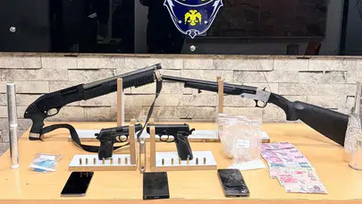 Gaziantep’te suç zincirine darbe: Ruhsatsız silah ve uyuşturucuya fren!