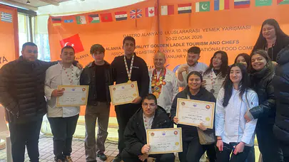 Antalya Belek Üniversitesi’nden gastronomi zaferi! 3 kupa, 17 madalya