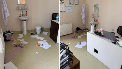 Sağlıkta şiddet durmuyor! Aile sağlığı merkezinde doktora yumruklu saldırı