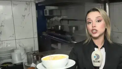 Kübra Aydın’ın Sakatat Sınavı Kamerada! Haber Sunarken Zorlandı