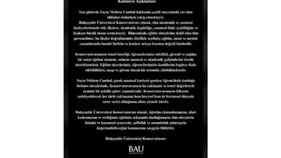 Meltem Cumbul akademisyen mi, akademik unvanı nedir? Bahçeşehir Üniversitesi’nden dikkat çeken açıklama