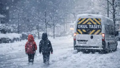 Kayseri Sarız’da kar engeli: Taşımalı eğitime 1 gün ara verildi