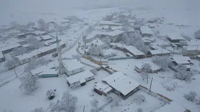 Ganos Dağı’nda kış manzarası: Tekirdağ’da kar yağışı devam ediyor