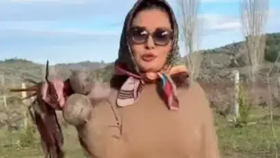 Pancardan ağaca, doğayla iç içe günler... Nurgül Yeşilçay köy hayatına çok alıştı!