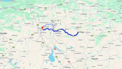 Yozgat-Ankara arası mesafe ne kadar, hangi güzergah daha kısa, özel araç ve YHT ile kaç saat sürer?