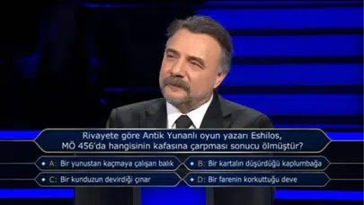 Aiskhilos nasıl öldü, Aiskhilos, MÖ 456'da hangisinin kafasına çarpması sonucu ölmüştür