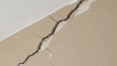 Antalya’da haftalar süren yağışların ardından yapılarda çatlak gözlemi